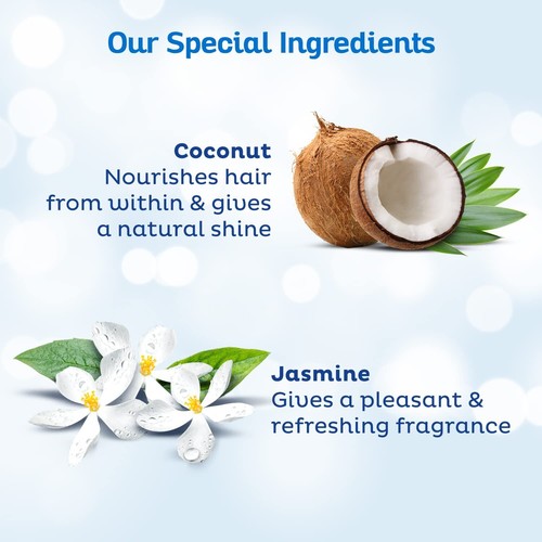 Aceite para el cabello de coco oro jazmín paracaídas cabello brillante, no pegajoso, 500 ml - Imagen 8 de 23