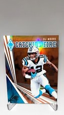 2019 Panini Phoenix DJ Moore Catching Fire Orange Prizm /99 #26