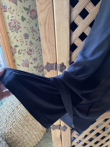 Marla Wynne layers elegant flowing palazzo long pant Black Large FREE SHIP - Picture 4 of 9