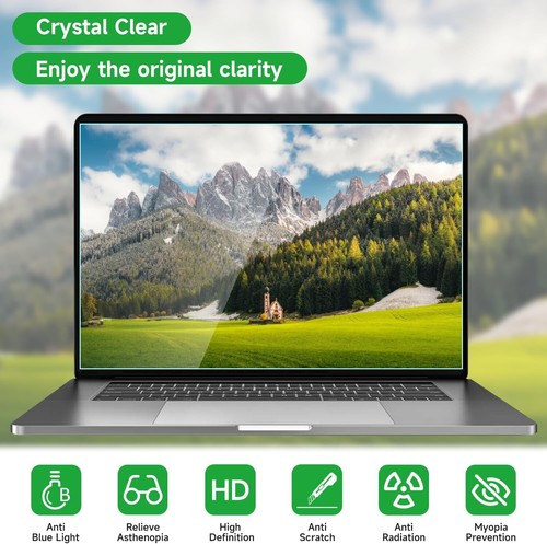 17.3" Laptop Anti Blue Light Protector - Dual Pack Matte Anti Glare Coverage - Picture 6 of 9
