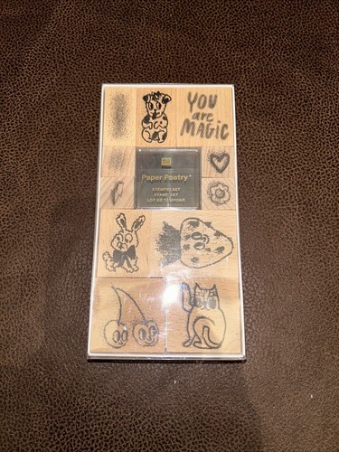 Rico Designs Stamp Set 11pcs Wooden print stamp