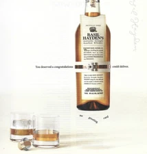 Basil Hayden Bourbon Print Ad,  Basil Hayden's Whiskey Magazine Ad, Bourbon Ad