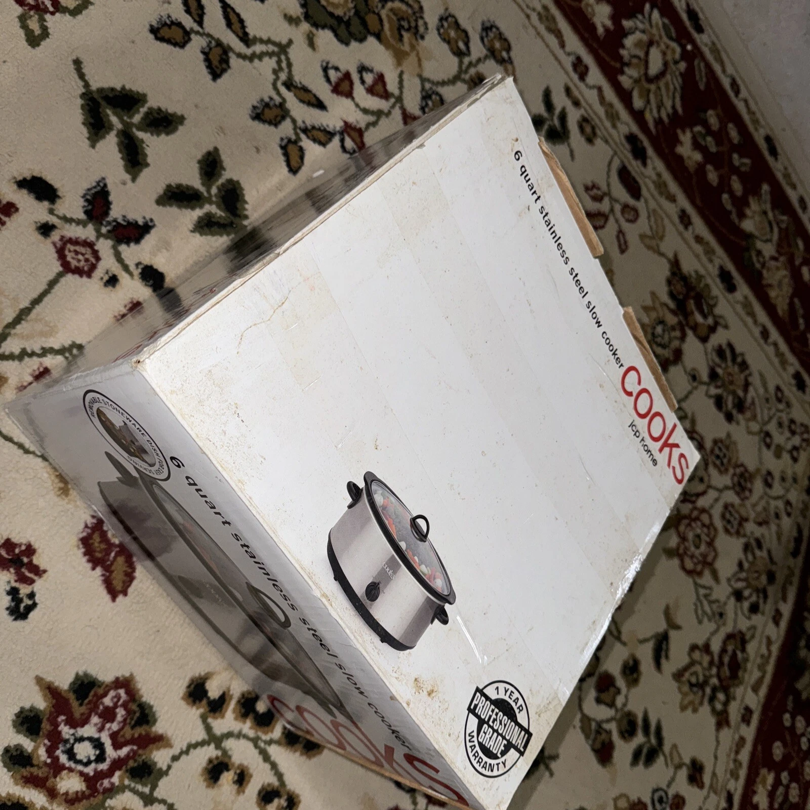 JCP 6 Quart Stainless Steel Slow Cooker New