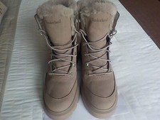 TIMBERLAND WATERPROOF, TAUPE COLOR 6" BOOTS, SIZE US 9 M  