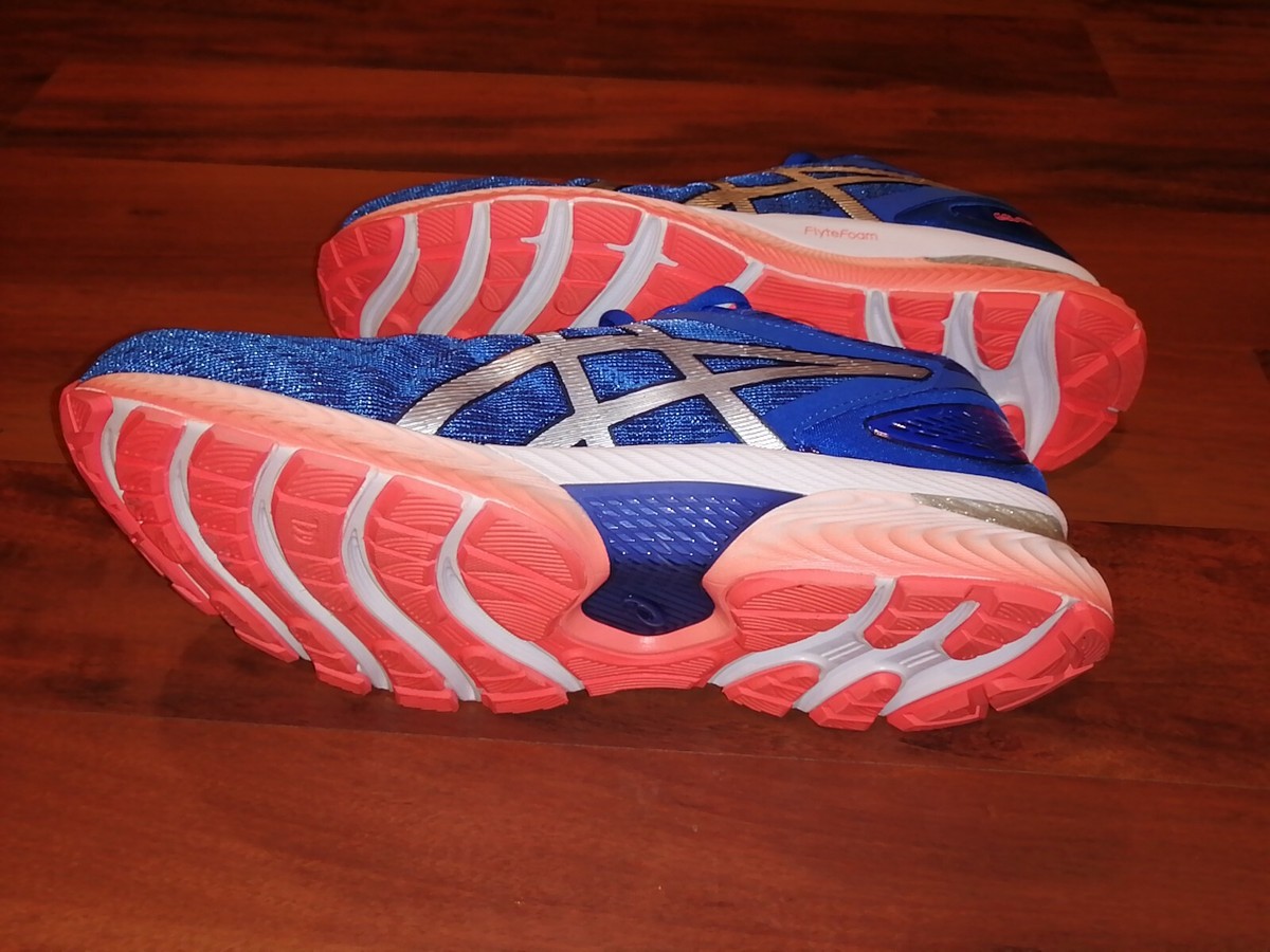 Asics Gel-Nimbus 22 Mens Running Shoes Blue Orange 1011A680 Size 8 ASICS Gel-Nimbus 22 Men main image 3