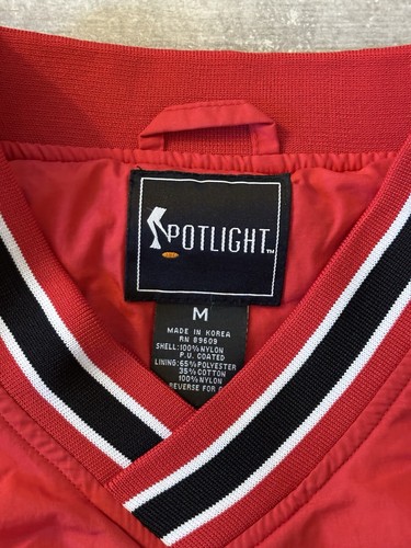Large Detroit Red Wings Pullover Jacket Windbreaker, Size M Red - Picture 5 of 8