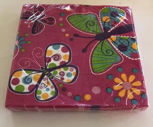Butterfly Napkins Spring Summer Birthday Wedding Event Luncheon Rebirth - Picture 8 of 12