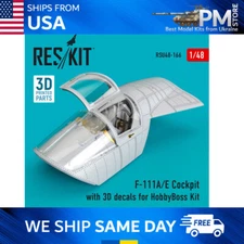 Reskit RSU48-0166 F-111A/E Cockpit with 3D decals for HobbyBoss Kit 1/48 scale
