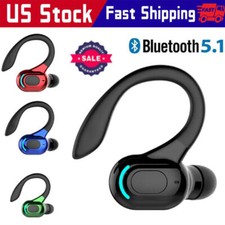 New Bluetooth 5.1 Headset Wireless Earbuds Earphones Stereo Headphones Ear Hook