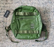 NUEVA MOCHILA SKATE BREAK LS 2022 JANSPORT X HUF WORLDWIDE SKATE BREAK LS recubierta de oliva