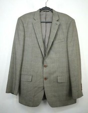 Ralph Ralph Lauren Men Houndstooth Notch 2-Button Flap Pocket Silk Blend Blazer