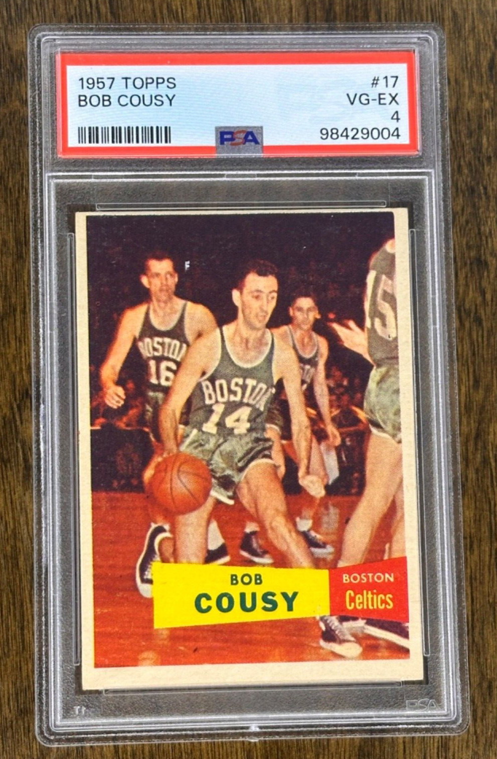 1957 Topps Bob Cousy PSA 4 Celtics