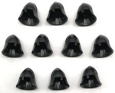 Lego 10 New Black Minifigure Headgear Helmet Castle with Neck Protector Pieces