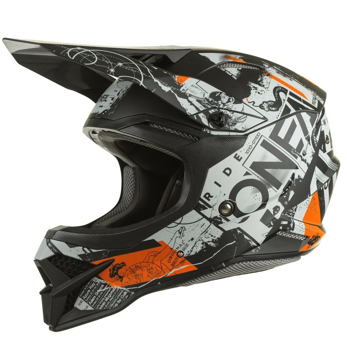 ONEAL ブラック フルフェイスヘルメット　3series Helmet ONEAL 3series Solid Black – JETSURF®