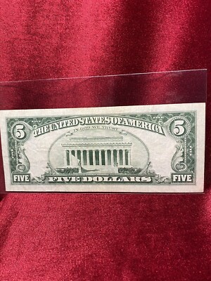 1963 Series Five Dollar Red Seal A35254987A | eBay