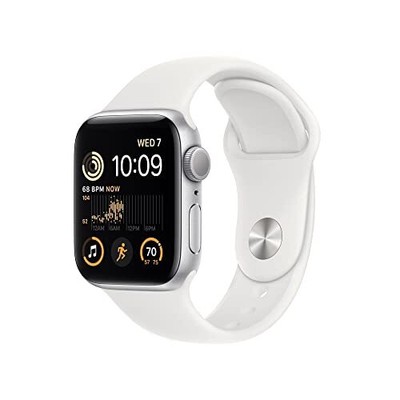 Apple Watch SE 2nd Gen (GPS) 40mm Aluminum Case with White Sport 