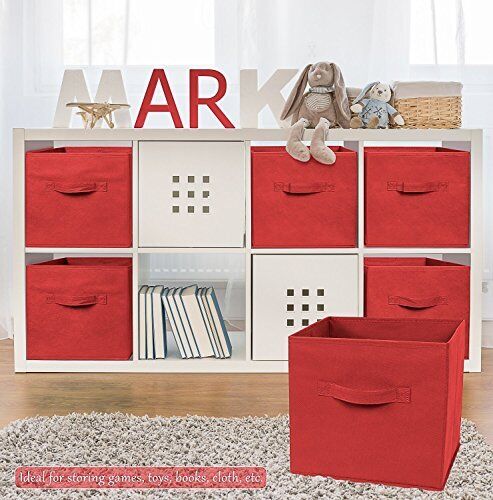 6 Stück Faltbare Aufbewahrungswürfel Schrank Organizer Faltbare Stoffbehälter Boxen - Bild 4 von 7