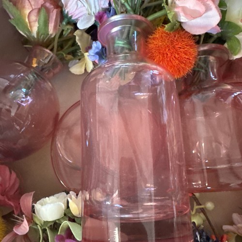 24 individuelle Knospenvasen Hochzeit Blumen rosa Konvolut Tischdeko Deko - Bild 11 von 12