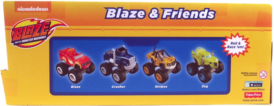 Nickelodeon Blaze & the Monster Machines pacote com 4 listras trituradoras Zeg #DRG62 - Imagem 2 de 3