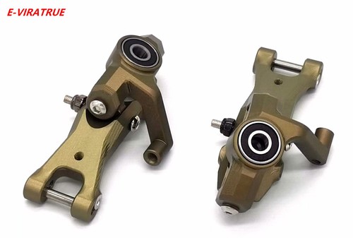 E-VIRATRUE 7075Alu Hard Anodized Steering Knuckles For Kyosho Outlaw Rampage Pro - Picture 2 of 4