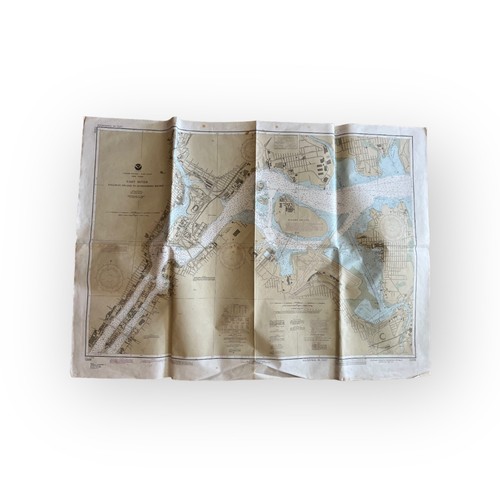 Vintage Nautical Chart 12339 East River- Tallman Island to Queensboro Bridge. - Picture 3 of 4