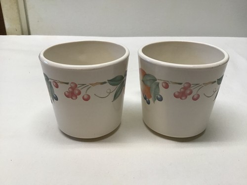 2-Vintage Corning Ware Abundance Fruit Pattern Coffee Cups - Foto 8 di 17