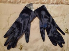 INSIRATION WOMENS BLACK SATIN DRESS GLOVES O/S NWT