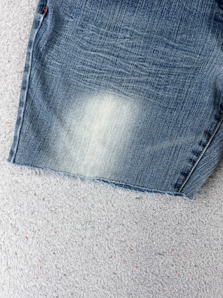 Pantalones Cortos Casa de Muñecas Mujer 26 Azul Denim Jean Lavado Medio Mezcla Algodón 26x5 Foto 3 de 4