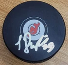 AUTOGRAPHED SERGIE BRYLIN New Jersey Devils  Hockey Puck  - COA