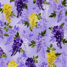 Michael Miller - Wisteria Lane - Trellis - Grape, Fabric BTY