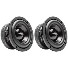  2 SKAR AUDIO EVL-65 D4 6.5" 400W MAX POWER DUAL 4 OHM SUBWOOFERS - SET OF 2