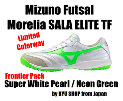 Mizuno Futsal Shoes MORELIA SALA ELITE TF Q1GB251237 White / Neon