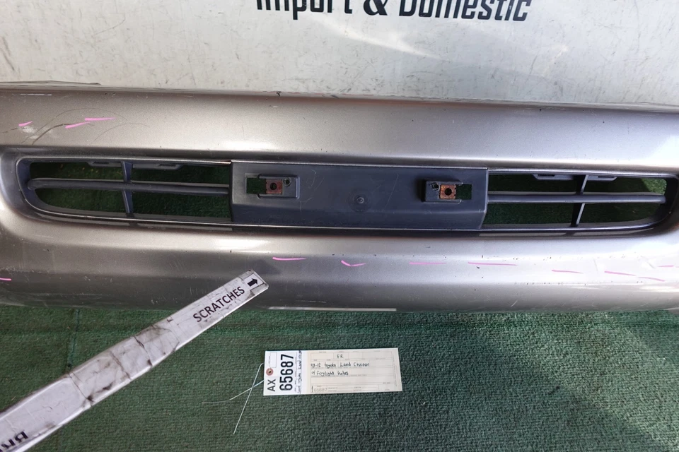 Cubierta del parachoques delantero Toyota Land Cruiser 1998 99 2001 2002 daños de pintura OEM AX65687 Foto 2 de 4