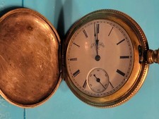 1893 Elgin Gold Filled Hunter Case 15 Jewels Pocket Watch Runs