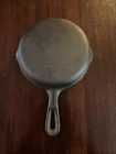 Vintage Unmarked Wagner Ware Cast Iron #3 Skillet 6 1/2 Inch double spout "L”