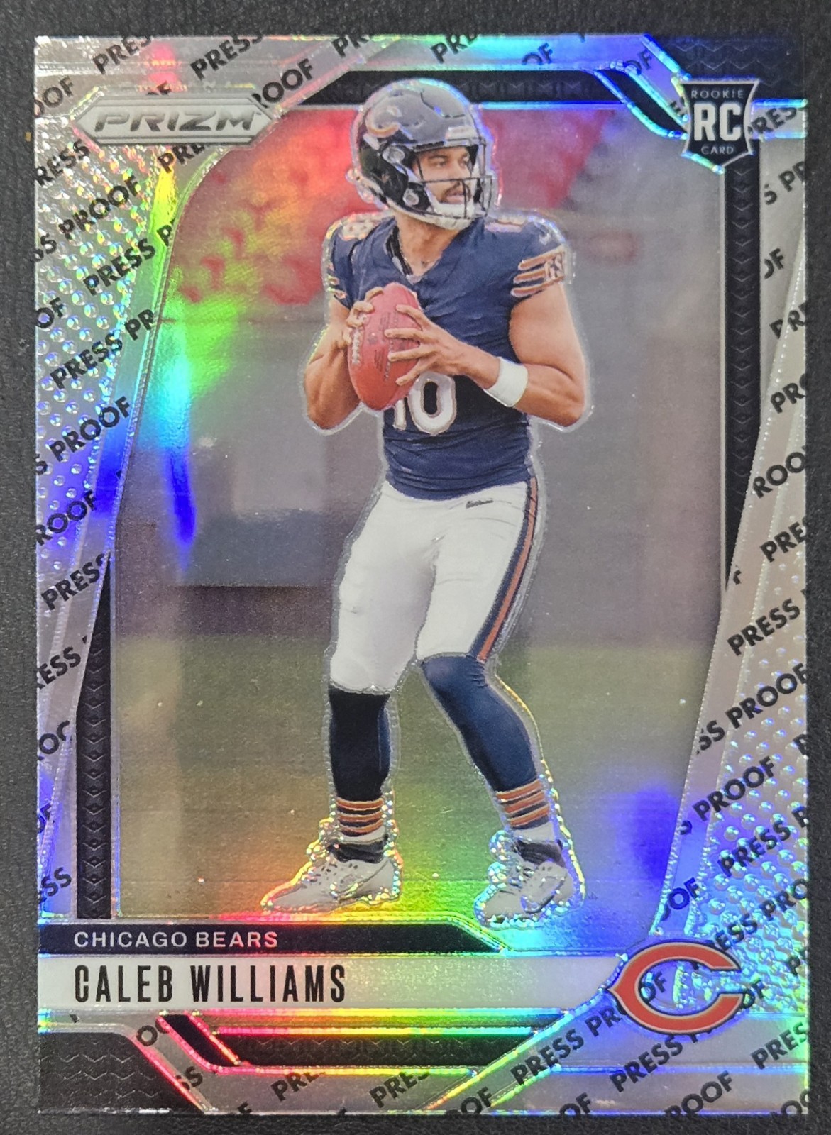 2024 Panini Prizm Caleb Williams PRESS PROOF RC ROOKIE CARD RARE #301 Bears