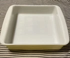 Vintage Pyrex 222 Square 8” Baking Dish "Desert Dawn Yellow" w/Brown Specks