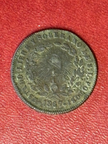 AU 1867 SLP ¼ Real – Registry-Caliber Raw – Cleaner Than PCGS #2/4 – Copper - Picture 4 of 17
