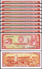 Peru 10 Soles De Oro 1976, UNC, 10 Pcs LOT, Consecutive, P-112, TDLR