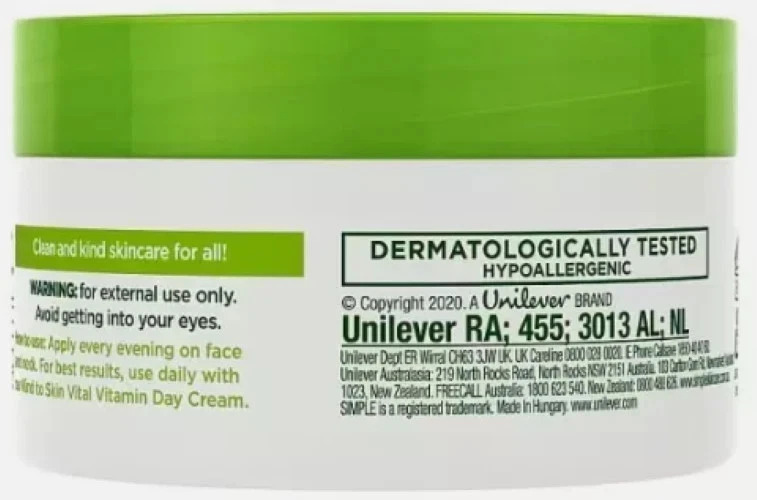 2 X Simple Kind to Skin Vital Vitamin Night Cream 50ml  NEW FAST UK POSTAGE! - Image 3 of 3