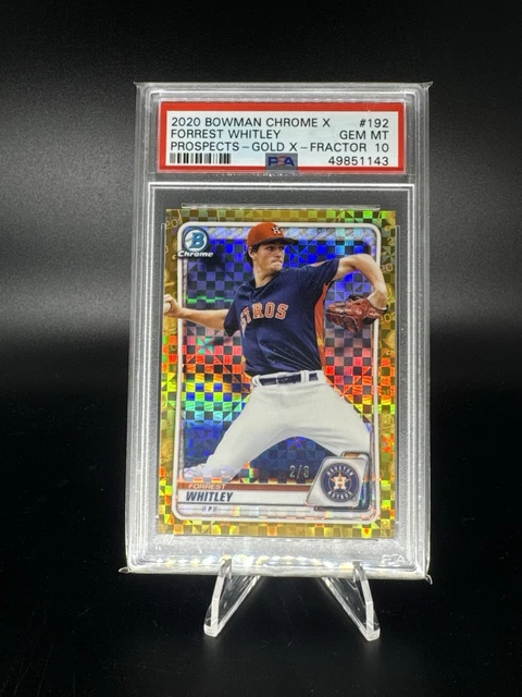 Forrest Whitley 2020 Bowman Chrome X GOLD #/3 PSA 10 Houston Astros !!!