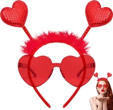 Halloween heart-shaped headband and sunglasses