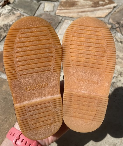 L’Amour Sz 5 Toddler Classic 758 Brown Leather Mary Janes Girls Shoes - Picture 6 of 7