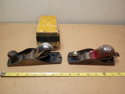 #ad #ad 2pc Stanley Sweetheart No.18 Block Plane Patent 2 18 13 amp; No.110 block plane $45.00