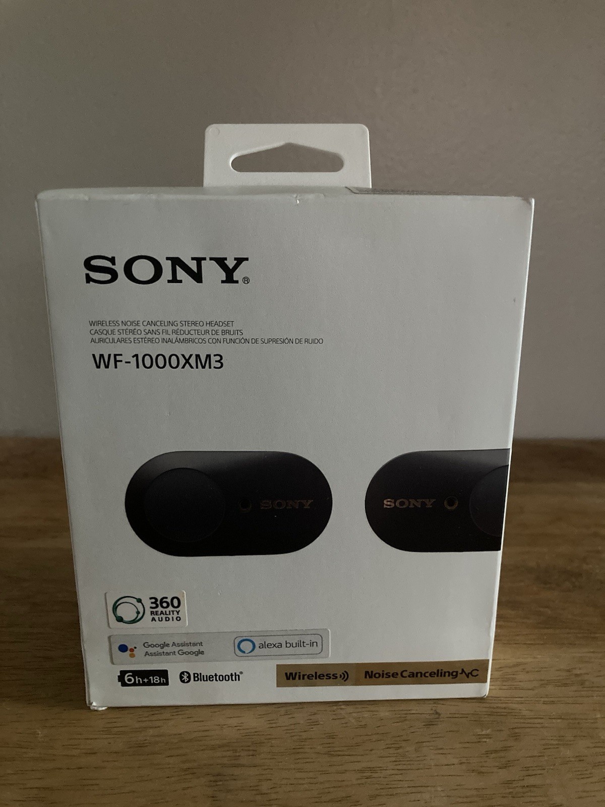 Sony WF-1000XM3 Wireless Earbuds Black, Bluetooth In-Ear, Noise Cancelling