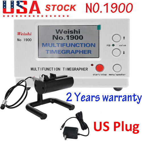 No.1900 Weishi Timegrapher Mechanical Watch Timing Machine Multifunction US Plug - Picture 2 of 17