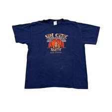 Vintage Sin City Las Vegas Party T-Shirt Size XL Black Graphic Adult Humor Tee