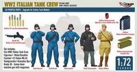 Mirage Hobby 720005 - 1:72 WW2 Italian Tank Crew With Equipment - Neu