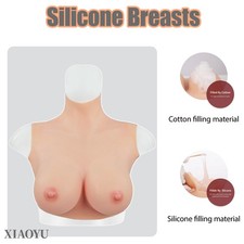 C-G Cup Realistic Fake Boobs For Crossdresser Silicone Breast Forms Breast Plate