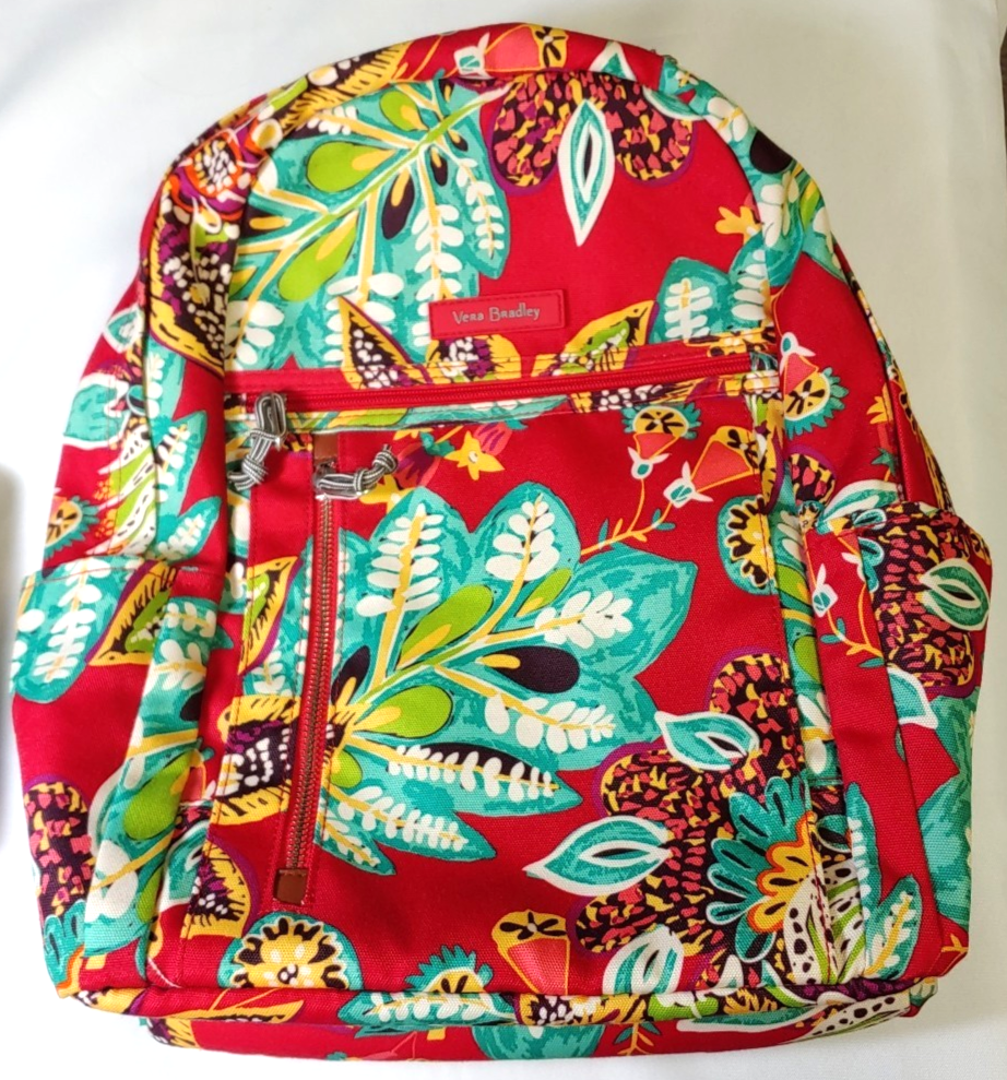 Vera Bradley Lighten up Grand Backpack Laptop Petite Vines School